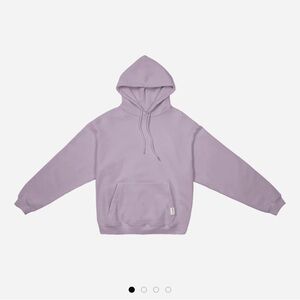 Pleasing The Heavyweight Drawstring Hoodie in Lavender size L